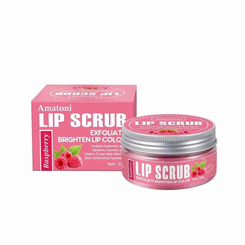 Fruity Lip Scrub, Exfoliates, Moisturizes & Smooths Fine Lip Lines for Soft